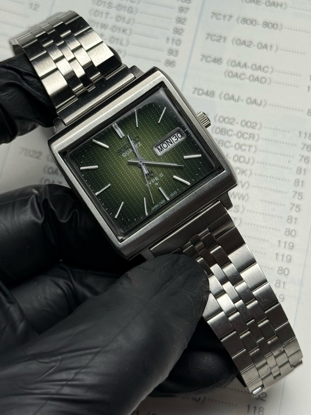 Vintage 1977 Seiko Quartz Type II 7546-5020 Men’s Watch - TV Shaped